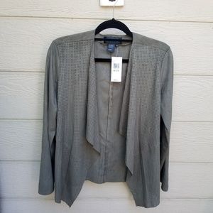 Live a Little Olive Suede Cardigan /Jacket